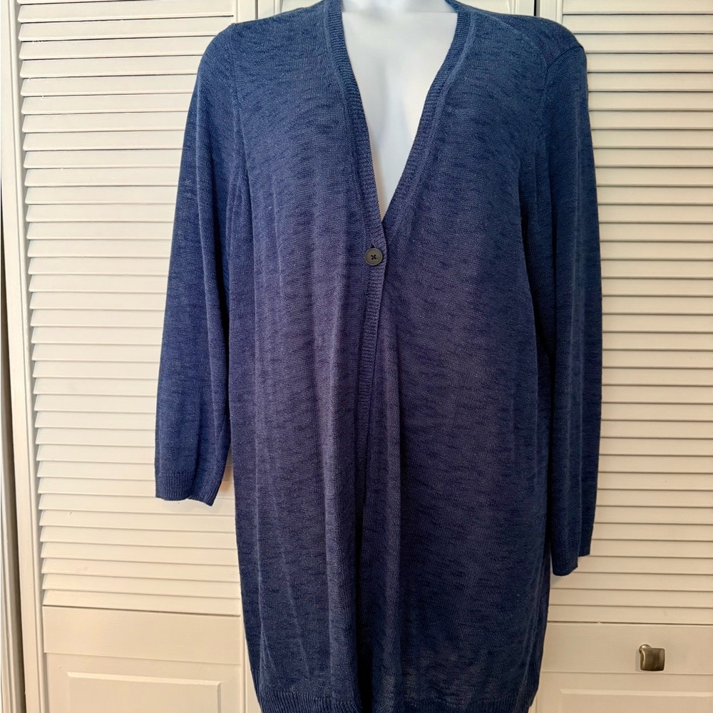 Blue Knit Cardigan